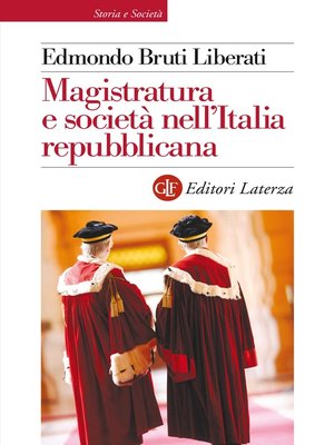 cover image of Magistratura e società nell'Italia repubblicana
